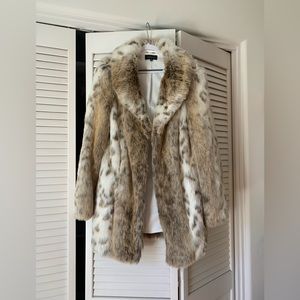 Majorelle Tatiana Faux Fur Coat in Arctic Fox